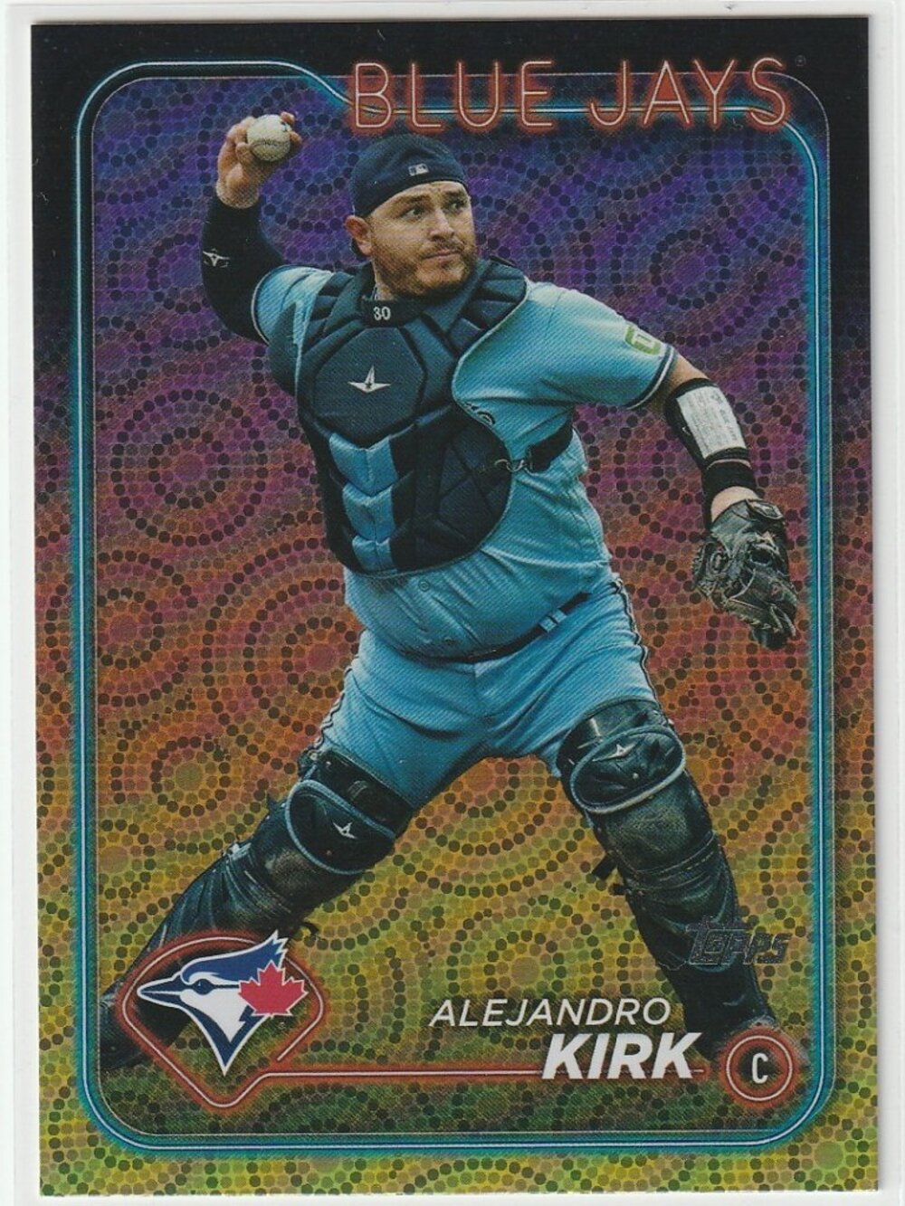 6for$49 ALEJANDRO KIRK 2024 Topps Holiday Rainbow #655